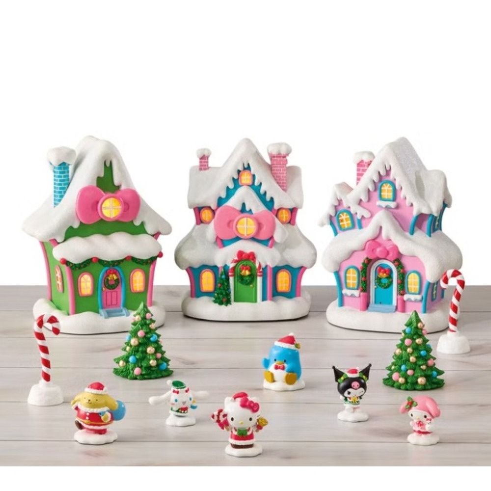 Sanrio Hello Kitty and Friends Christmas Village Set 13 Piece Holiday Decor 2026
